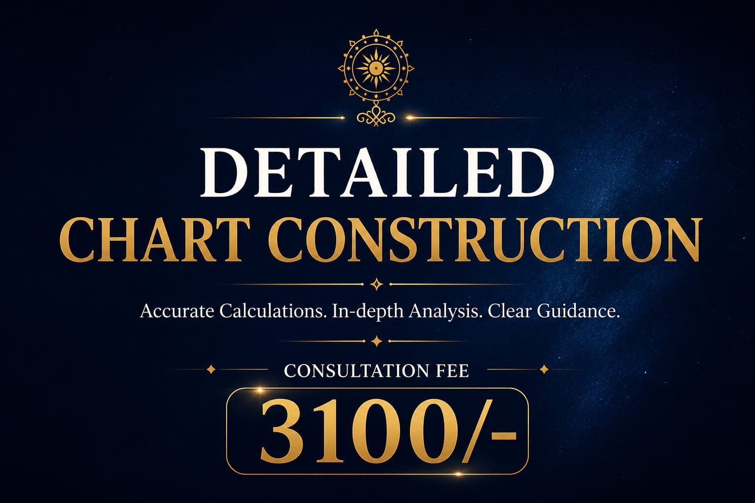 Detailed Chart Construction — ₹3,100